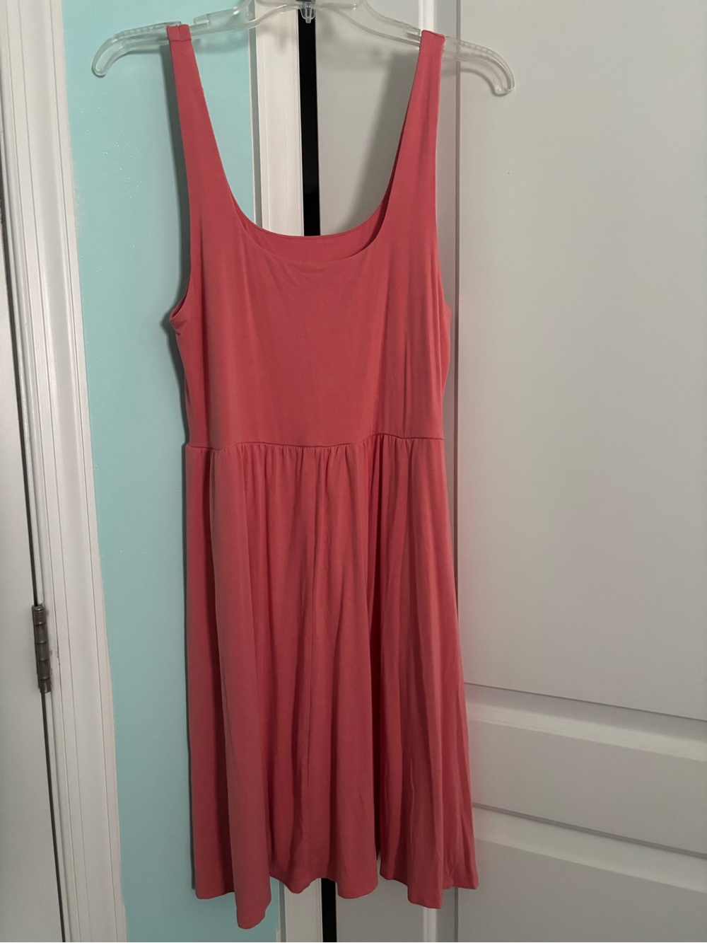 a new day Coral Sleeveless Midi Swing Dress